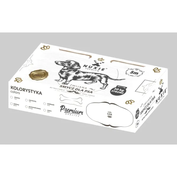 Smycz dla psa automatyczna taśmowa 5m 20kg-2376