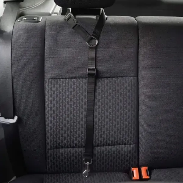 Smycz bezpieczeństwa do auta dla psa kota krótka samochodu na zagłówek 73cm 2942
